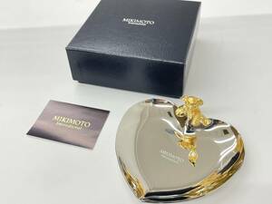 【MIKIMOTO International ミキモト】パール トレイ トレー ジュエリー ケース 真珠 プレート 熊 クマ くま アクセサリー 