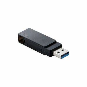 エレコム キャップ回転式USBメモリ(ブラック) MF-RMU3B128GBK /l