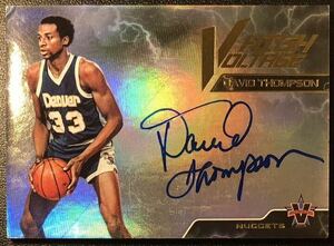 【 99枚限定 SP Auto 】David Thompson 2017-18 Vanguard High Voltage /99 On Card Auto Nuggets 直筆サインカード Panini NBA