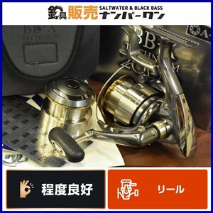 【程度良好☆1スタ】シマノ 01 BB-X テクニウム 2000 SHIMANO 替えスプール付き レバーブレーキ スピニングリール 磯釣り（CKN_O1）