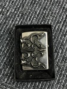 4180 ZIPPO ジッポー メタル 貼り ユリ J BRADFORD USA