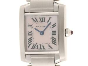 Cartier　カルティエ　タンクフランセーズSM　W51028Q3　クオーツ 　ピンクシェル　SS （2148103544507）【200】T