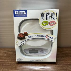 タニタ デジタルクッキングスケール KD-171 ホワイト 最大 1kg 最小 1g 未使用 保管品 TANITA (け