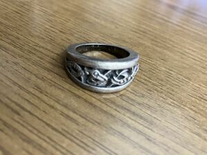 クロムハーツ CHROME HEARTS リング ナローVバンドリング ケルティック シルバー NARROW V BAND CELTIC RING CLT 指輪 22号