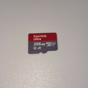 【1円〜】送料無料 SanDisk 256GB Ultra microSDXC UHS-I メモリーカード アダプター付き【動作確認済み】