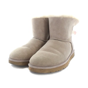 アグ オーストラリア UGG australia MINI BAILEY BOW II ムートンブーツ ショートブーツ 25cm ピンク 1005062 /AK31 レディース