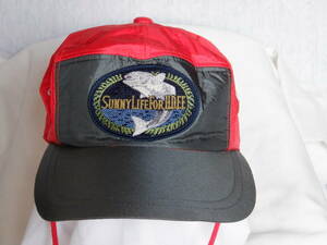 ＳＵＮＮＹ　ＬＩＦＥ　ＦＯＲ　ＨＤＥＥ 　帽子　キャップ　　赤/グレー　　釣り、フィッシング、レジャー　　フリーサイズ　　美品　