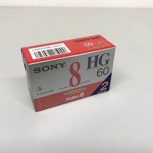 □SONY　8mmビデオカセット(2巻パック)　P6-60HG　未使用長期保管品　†□