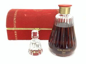 1円スタート 古酒 未開栓 CAMUS カミュ COGNAC コニャック ブランデー バカラ 替え栓付 クリスタル Baccarat