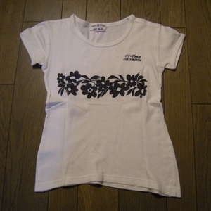 SANTA MONICA Tシャツ 100% COTTON SOFT WEAR 白紺