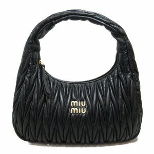 Miu Miu ミュウ ミュウ ショルダーバッグ ショルダーバッグ ブラック系 レザー レディース