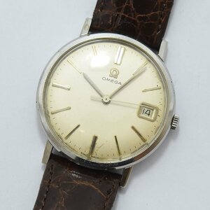 1円 可動品 腕時計 オメガ OMEGA 機械式 手巻き メンズ シルバー 同梱不可