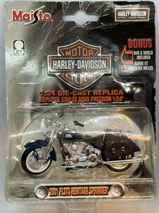 Maisto マイスト 1/24 Harley 2001 FLSTS HERITAGE SPRINGER ハーレー ヘリテイジ スプリンガー ブリスターパック ミニバイク プラモデル