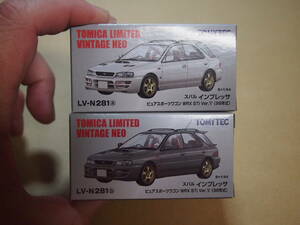 1新品 LV-N281a LV-N281b スバル インプレッサ ピュアスポーツワゴン WRX STi Version V（白）（グレー） 98年式 2種セット