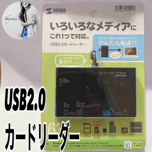 新品 サンワサプライ ADR-ML19BK USB2.0 カードリーダー SDカードリーダー PC周辺機器 #TT0127