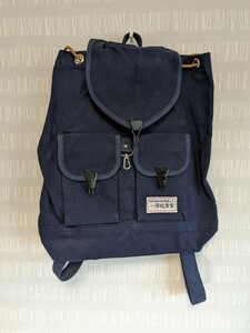 【F990】 一澤帆布 リュック バッグ ネイビー ブルー系 一澤帆布製