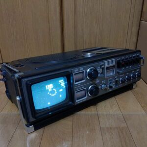 【一部動作確認】SHARP ポータブルテレビ・ラジカセ LYNX 45TH 5P-R1U 1978年製 シャープ