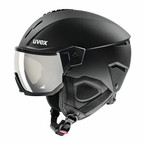 24UVEX instinct visor ブラックマット　56-58ｃｍ　レンズカラー：ライトミラーシルバー（S2）眼鏡使用可能・定価￥49500　現品換金価格