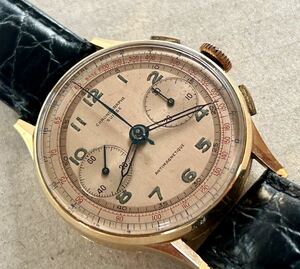 CHRONOGRAPHE suisse 手巻　PG金無垢