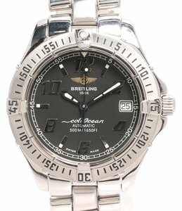 ブライトリング 腕時計 デイト コルトオーシャン A17350 自動巻き ブラック メンズ BREITLING [0502]