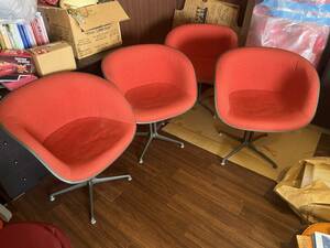 オリジナル ハーマンミラー ラフォンダ チェア 4脚セット イームズ LaFonda Chair Eames Herman Miller rare item 