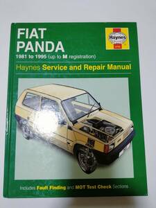 フィアットパンダ サービス＆リペアマニュアル【ハードカバー】Fiat Panda Service and Repair Manual Haynes　141パンダ　初代