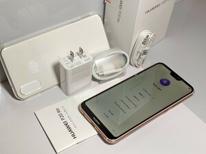 新品未使用 HUAWEI P20 Lite ANE-LX2J スマートフォン Y!mobile 判定〇 ピンク サクラピンク