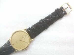 最高級メンズウォルサムフクK18金無垢クオーツ腕時計（ケース、ダイヤル、剣、竜頭（ダイヤ入り））　Z210