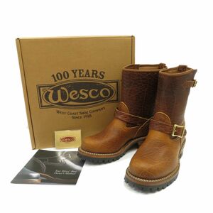 156s WESCO ウエスコ CUSTOM BOSS エンジニアブーツ SP7708LL100 8EE/26cm 箱有 ブラウン系 ※中古美品