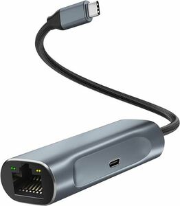 USB C LAN変換アダプター Aibilangose 2-IN-1有線LANアダプター
