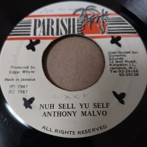 ★高速Heavenlessオケ②★ Anthony Malvo - Nuh Sell Yuself // Parish 7inch / Dancehall Classic / Yu Self
