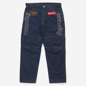 Supreme/Vanson Leathers Cordura Denim Racing Pant 青W32 シュプリーム/バンソン レザー コーデュラ デニム レーシング パンツ 2022FW