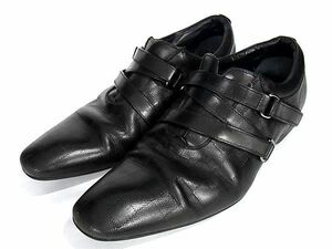 1円 LOUIS VUITTON ルイヴィトン ダミエアンフィニ ドレスシューズ サイズ5 (約24.5cm) 靴 メンズ ブラック系 AW9868