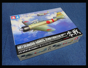 【海蛍】未組立保管品 タミヤ 1/32スケール 零戦 MODEL21 A6M2b 三菱 海軍零式艦上戦闘機 プラモデル 