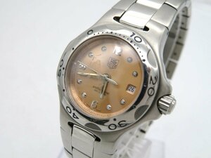 1円◆稼働◆ タグホイヤー WL1319 ピンク クオーツ レディース 腕時計 M45303