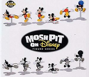 ディズニー　MOSH PIT ON DISNEY　全12種 フルカラー6種　モノクロ6種　Yujin ユージン　ディズニーキャラクター　カプセルワールド