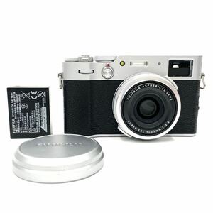 FUJIFILM 富士フイルム X100V シルバー コンパクトデジタルカメラ バッテリー付き