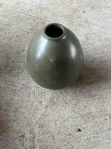 壺 花瓶 花器 華道具 改及　作　名　コレクション　アンティーク　当時物　骨董品　真鍮製