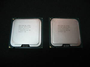 Intel Core 2 Duo ２個　E7500 2.93GHz/3MB/1066MHz／TDP 65W（対応ソケット：LGA775）、中古・動作品