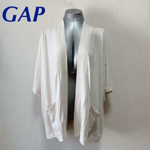 GAP オフホワイト ニット カーディガン