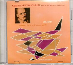 フルトヴェングラー　ブラームス/交響曲第4盤　1948年ベルリン・ライヴ録音　東芝初出盤復刻【中古CD-R】