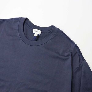 極美品 2023SS ブラミンク BLAMINK コットンクルーネックエンブレムTEE 2/ネイビー Tシャツ カットソー 刺繍 定価2.5万【2400013665469】