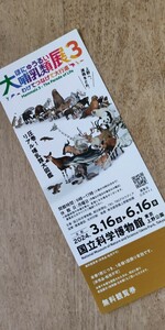 国立科学博物館 特別展大哺乳類展３　観覧券1枚　2024年6月16日迄有効 送料63円～