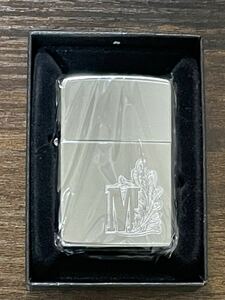 zippo Marlboro feather 限定品 マルボロ 2008年製 silver 羽 前面ワンポイントデザイン タバコ銘柄 デットストック ケース 保証書