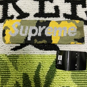 極美品 SUPREME BOX LOGO HEADBAND シュプリーム ボックス ロゴ ヘアバンド 黄色 カモフラ リフレクター