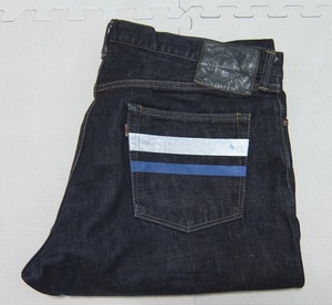 桃太郎ジーンズ AJ0205 デニムパンツ 紺 W40 ジッパーフライ MOMOTARO JEANS