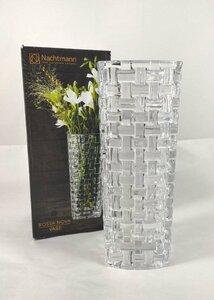 【美品】ナハトマン ボサノバ　花瓶 　約28㎝　クリスタルガラス　u389