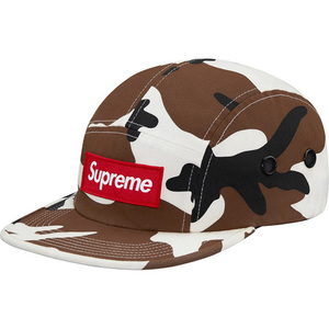 即決 supreme camo camp cap white camo