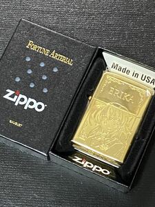 zippo FORTUNE ARTERIAL 限定数 77個 gold limited フォーチュンアテリアル 2009年製 ERIKA 千堂瑛里華 シリアルナンバー NO.012/077