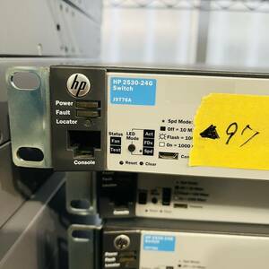 ▲97【通電OK】HP 2530-24G Switch J9776A スイッチ ギガビットイーサネット 無線LAN ネットワーク機器 24ポート HPE